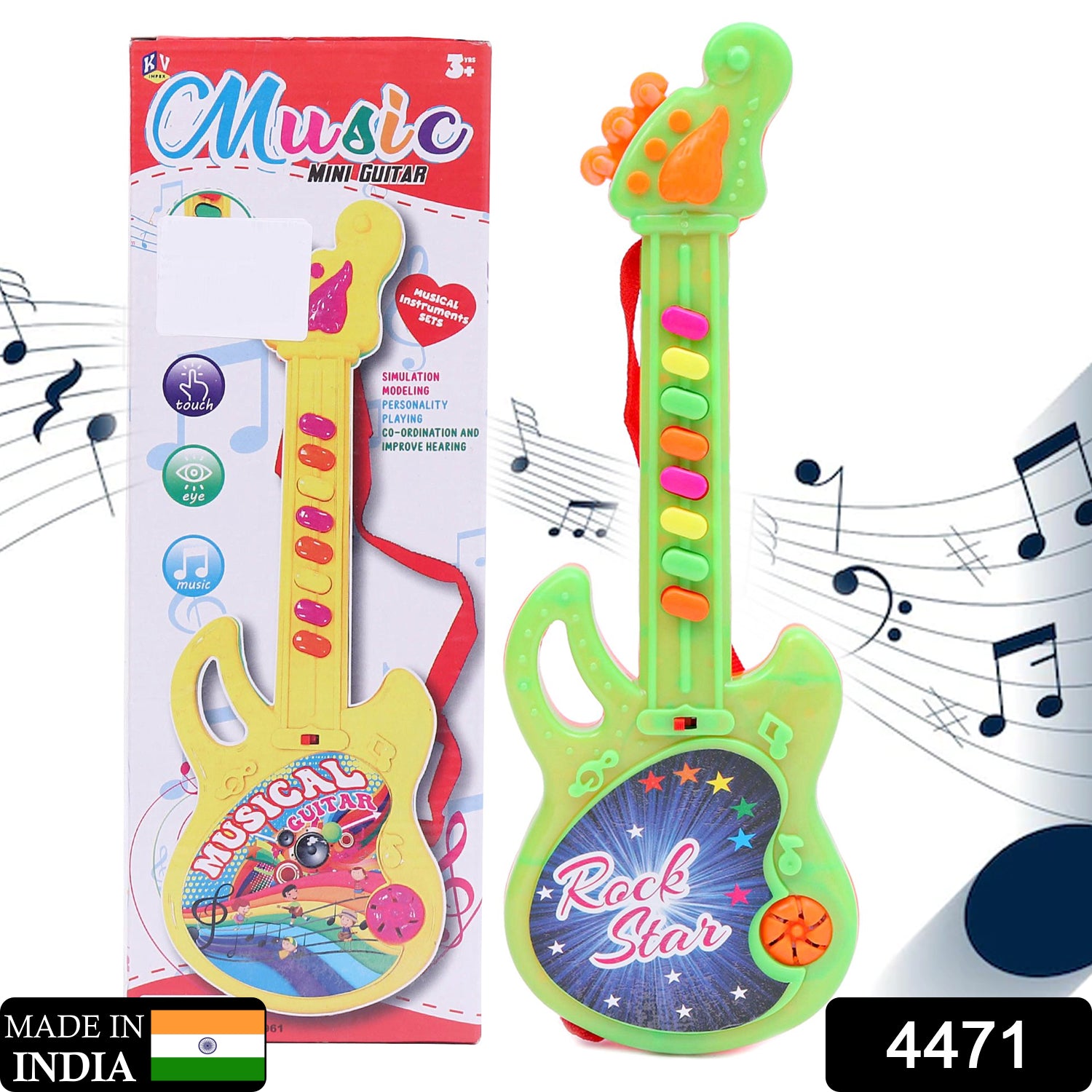 4471 Mini Guitar Colorful With Delightful Music 4471 Mini Guitar Colorful With Delightful Music
